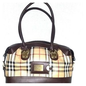 Authentic Burberry bowling bag Haymarket purse